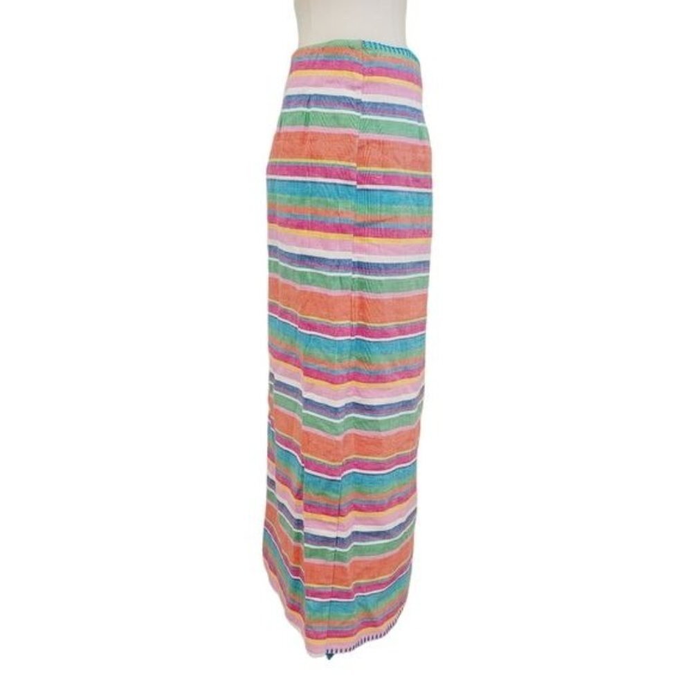 Vintage 80's hippie boho ranch Southwestern ethnic wrap skirt 8 - Picture 7 of 7
